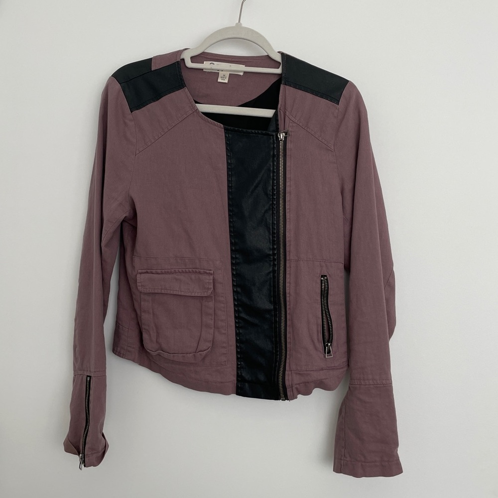 KrazyKat Purple Faux Leather Jacket